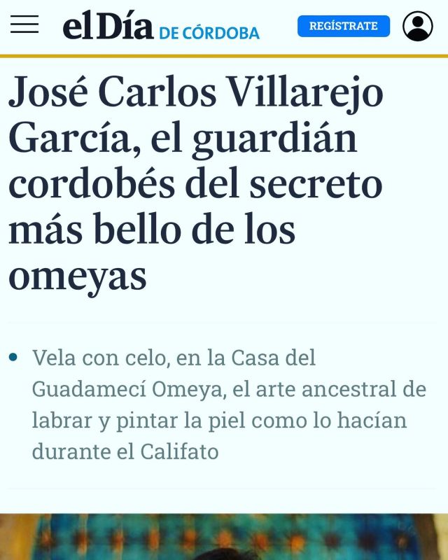 @eldiadecordoba #gracias por vuestro apoyo y difusión! #news #journalist #culture #art #museoguadameciomeya #guadameciomeya #guadameciart #josecarlosvillarejo